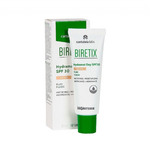 Biretix hydramat day spf 30 fluido con color  1 envase 50 ml
