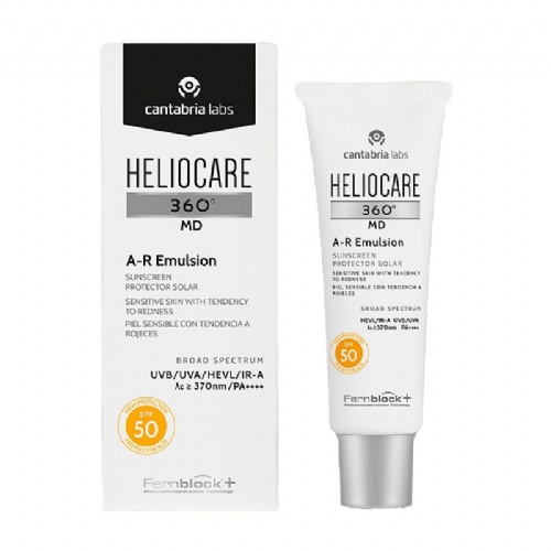 Heliocare 360º md a-r emulsion protector solar piel sensible con tendencia a rojeces spf 50+ (1 tubo