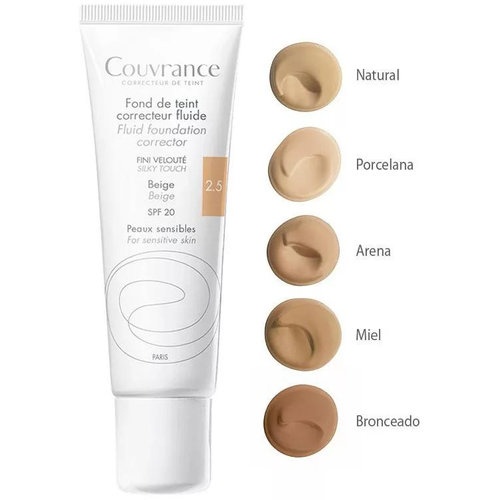 Avene couvrance maquillaje fluido spf 20  1 envase 30 ml color beige