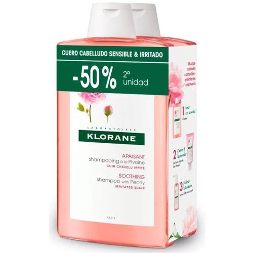 KLORANE CHAMPU CALMANTE AL EXTO PEONIA (400 ML)