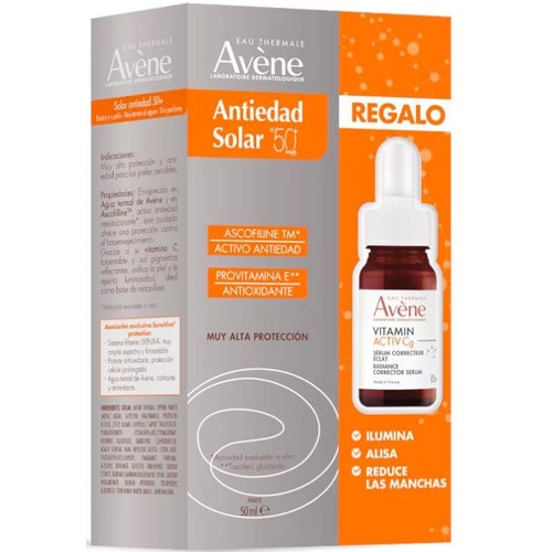 Avene cuidado solar antiedad spf 50+ (1 envase 50 ml)