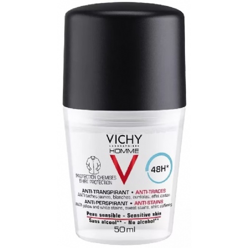 Vichy homme antitranspirante antimanchas hombre (roll on 50 ml)