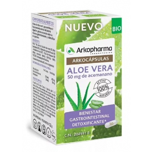 Arkocapsulas aloe vera bio  30 capsulas