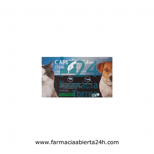 CAPSTAR 11,4 mg COMPRIMIDOS PARA GATOS Y PERROS PEQUEÑOS