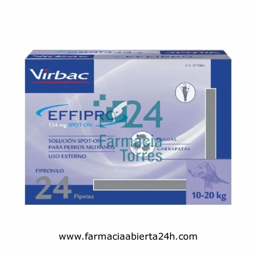 EFFIPRO 134 mg SOLUCION SPOT-ON PARA PERROS MEDIANOS