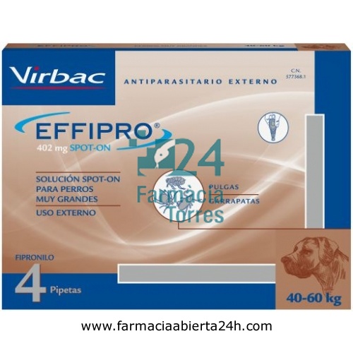 EFFIPRO 402 mg SOLUCION SPOT-ON PARA PERROS MUY GRANDES