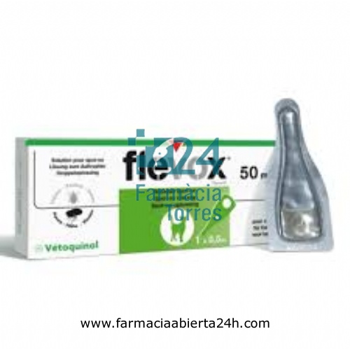 FLEVOX 50 mg SOLUCION PARA UNCION DORSAL PUNTUAL PARA GATOS