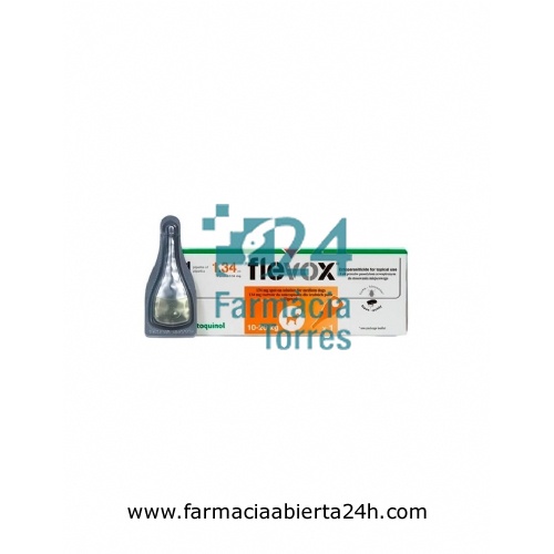 FLEVOX 134 mg SOLUCION PARA UNCION DORSAL PUNTUAL PARA PERROS MEDIANOS