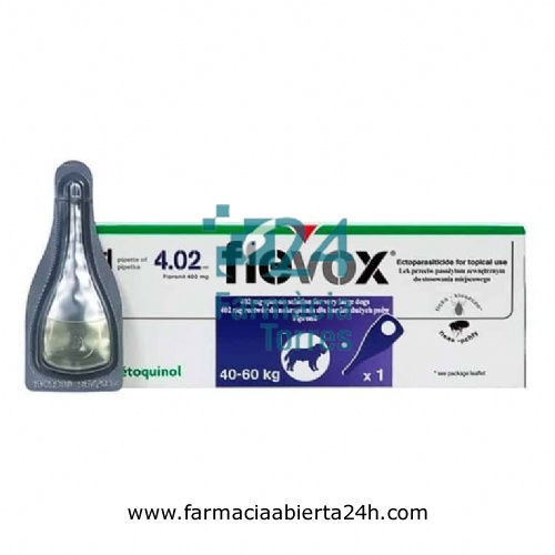 FLEVOX 402 mg SOLUCION PARA UNCION DORSAL PUNTUAL PARA PERROS MUY GRANDES