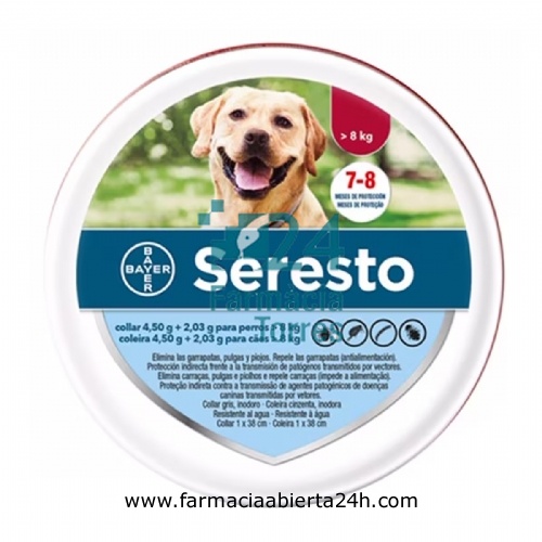 SERESTO 4,50 g + 2,03 g COLLAR PARA PERROS > 8 kg