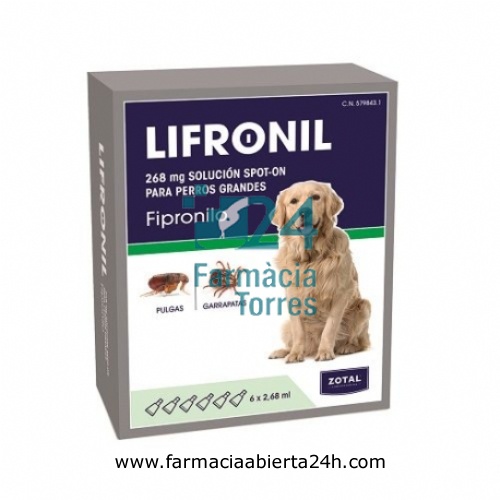 LIFRONIL 268 mg SOLUCION SPOT-ON PARA PERROS GRANDES