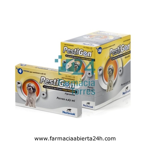 PESTIGON 67 mg SOLUCION SPOT-ON PARA PERROS PEQUEÑOS