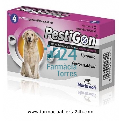 PESTIGON 268 mg SOLUCION SPOT-ON PARA PERROS GRANDES