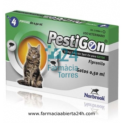 PESTIGON 50 mg SOLUCION SPOT-ON PARA GATOS