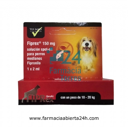 FIPREX 150 MG SOLUCION SPOT-ON PARA PERROS MEDIANOS