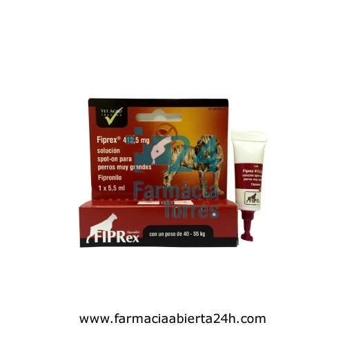FIPREX 412,5 MG SOLUCION SPOT-ON PARA PERROS MUY GRANDES