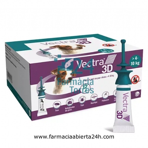 VECTRA 3D SOLUCION SPOT-ON PARA PERROS DE 4 A 10 kg