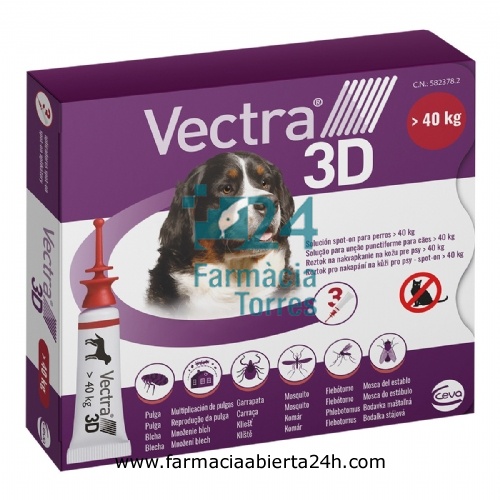 VECTRA 3D SOLUCION SPOT-ON PARA PERROS DE MAS DE 40 kg
