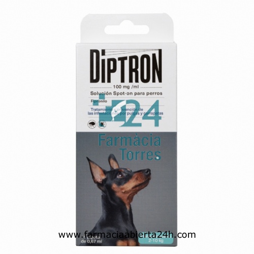 DIPTRON 67 mg SOLUCION SPOT-ON PARA PERROS PEQUEÑOS