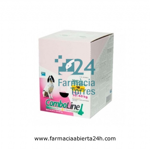 COMBOLINE 268,00 mg / 241,20 mg SOLUCION SPOT-ON PARA PERROS 20-40 kg