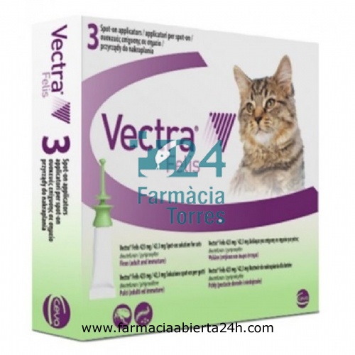 VECTRA FELIS 423 mg/42,3 mg SOLUCION SPOT-ON PARA GATOS