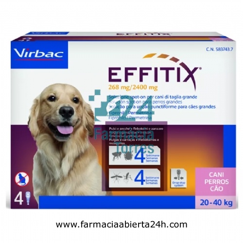 EFFITIX 268mg/2400mg SOLUCION SPOT-ON PARA PERROS GRANDES