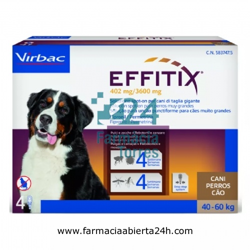 EFFITIX 402mg/3600mg SOLUCION SPOT-ON PARA PERROS MUY GRANDES