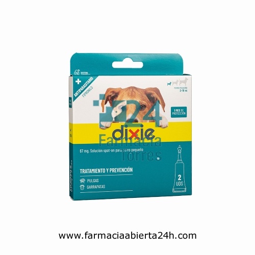 DIXIE 67 mg SOLUCION SPOT ON PARA PERROS PEQUEÑOS