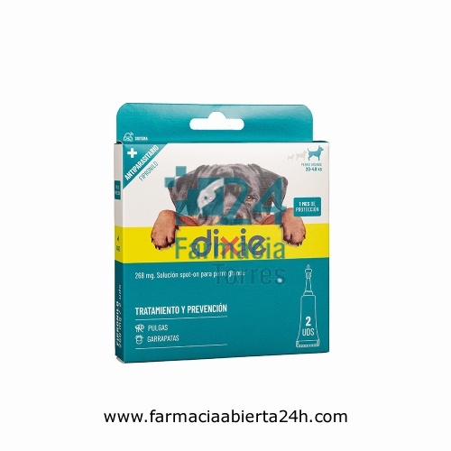 DIXIE 268 mg SOLUCION SPOT ON PARA PERROS GRANDES