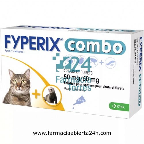 FYPERIX COMBO 50 mg/60 mg SOLUCION SPOT-ON PARA GATOS Y HURONES
