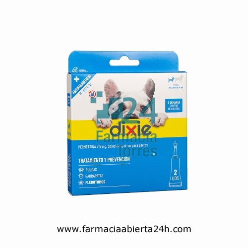 DIXIE PERMETRINA 715 mg SOLUCION SPOT-ON PARA PERROS