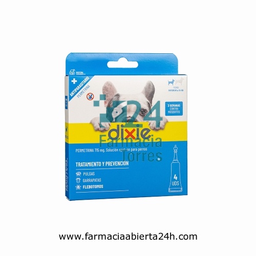 DIXIE PERMETRINA 715 mg SOLUCION SPOT-ON PARA PERROS