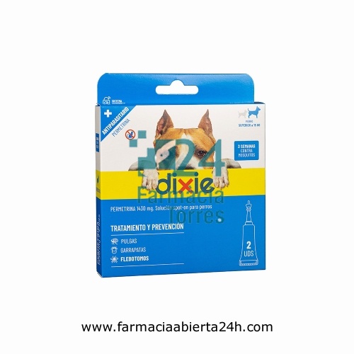DIXIE PERMETRINA 1430 mg SOLUCION SPOT-ON PARA PERROS