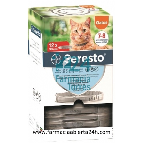 SERESTO 1,25 g + 0,56 g COLLAR PARA GATOS