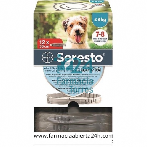 SERESTO 1,25 g + 0,56 g COLLAR PARA PERROS ? 8 kg