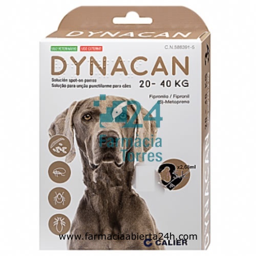 DYNACAN SOLUCION SPOT-ON PARA PERROS 20-40 Kg