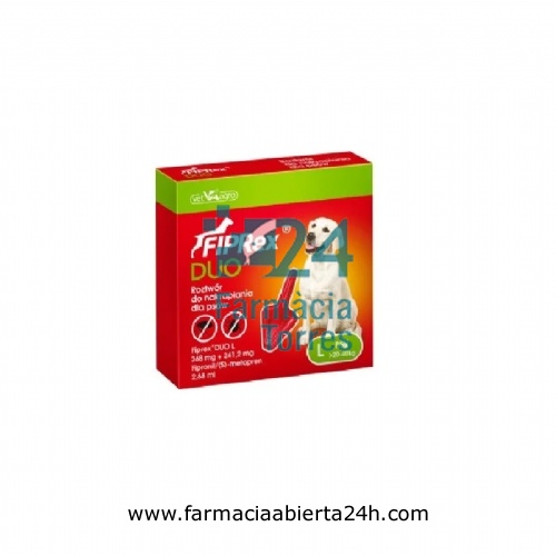 FIPREX DUO 268 mg + 241,2 mg SOLUCION SPOT-ON PARA PERROS GRANDES