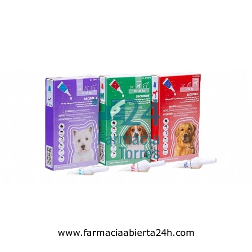 DACLOTRIX 500 mg/100 mg SOLUCION PARA UNCION DORSAL PUNTUAL PARA PERROS DE MAS DE 4 Kg HASTA 10 Kg