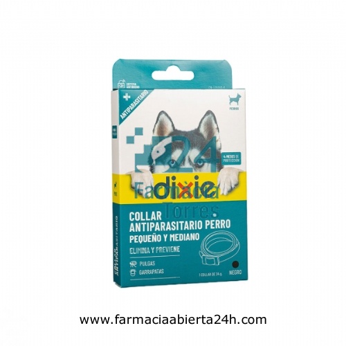 DIXIE COLLAR ANTIPARASITARIO PERRO PEQUEÑO Y MEDIANO