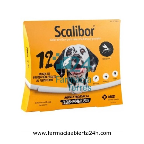 SCALIBOR 1 g COLLAR PARA PERROS DE RAZAS MEDIANAS Y GRANDES