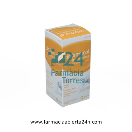 CINFAMUCOL CARBOCISTEÍNA 50 mg/ml SOLUCION ORAL , 1 frasco de 200 ml
