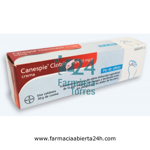 CANESPIE CLOTRIMAZOL 10 mg/g CREMA , 1 tubo de 30 g