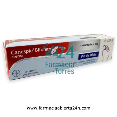 CANESPIE BIFONAZOL 10 mg/g CREMA, 1 tubo de 20 g
