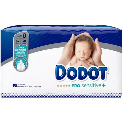 Pañal infantil - dodot pro sensitive (t- 0 <3 kg 38 u)