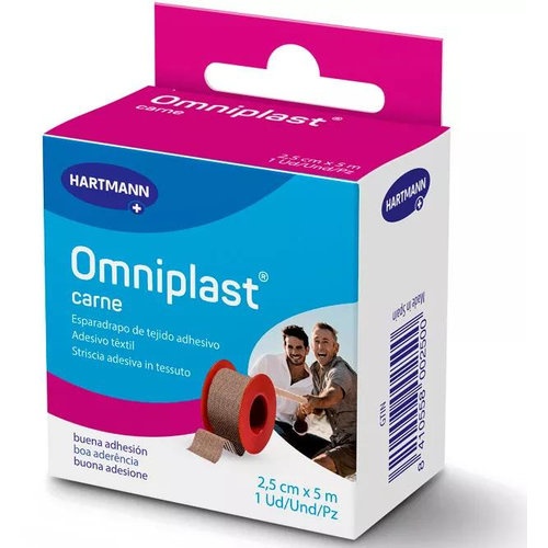 ESPARADRAPO HIPOALERGICO - OMNIPLAST (TEJIDO RESISTENTE 5 M X 2,50 CM)