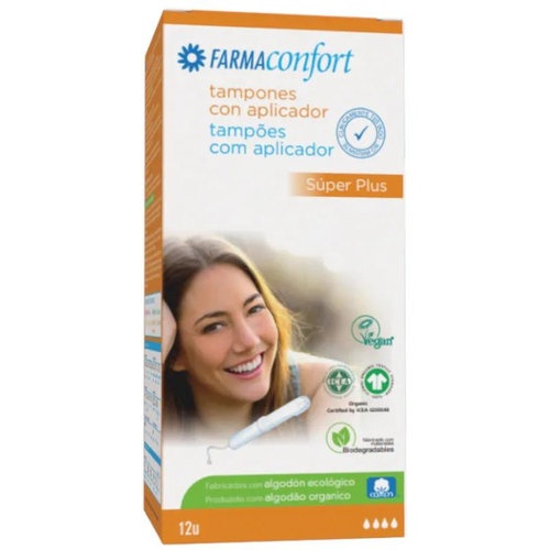 TAMPONES 100%ALGODON - FARMACONFORT (SUPER PLUS 14 U)