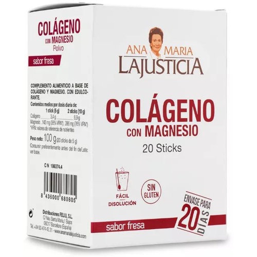 Colageno con magnesio sticks (fresa 20 sticks (5 g))