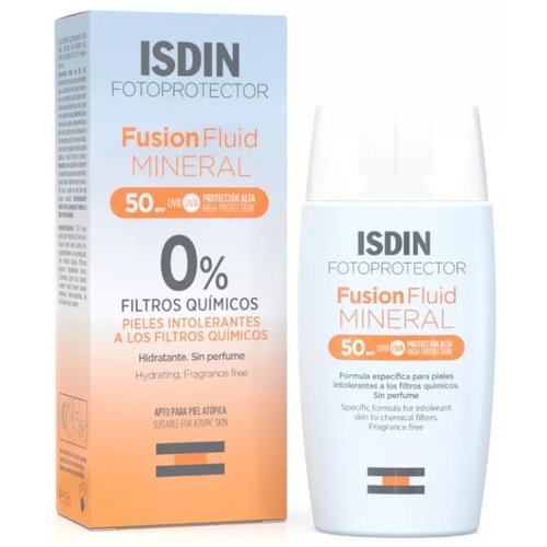 Fotoprotector isdin fusion fluid mineral spf 50 (1 envase 50 ml)
