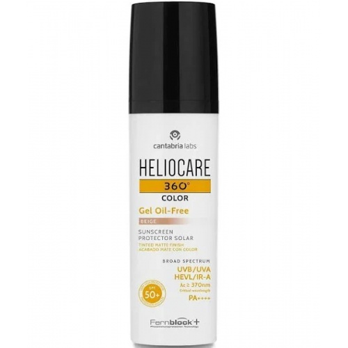 Heliocare 360º spf 50+ color gel oil-free - protector solar (beige 50 ml)