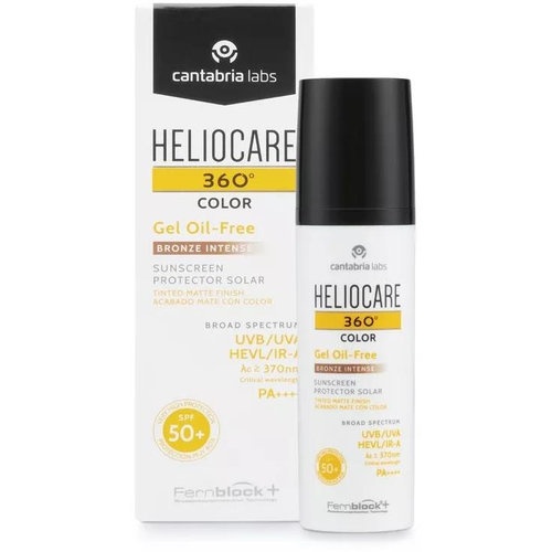 Heliocare 360º spf 50+ color gel oil-free - protector solar (bronze intense 50 ml)